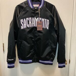 Mitchell & Ness Sacramento Black Varsity Jacket